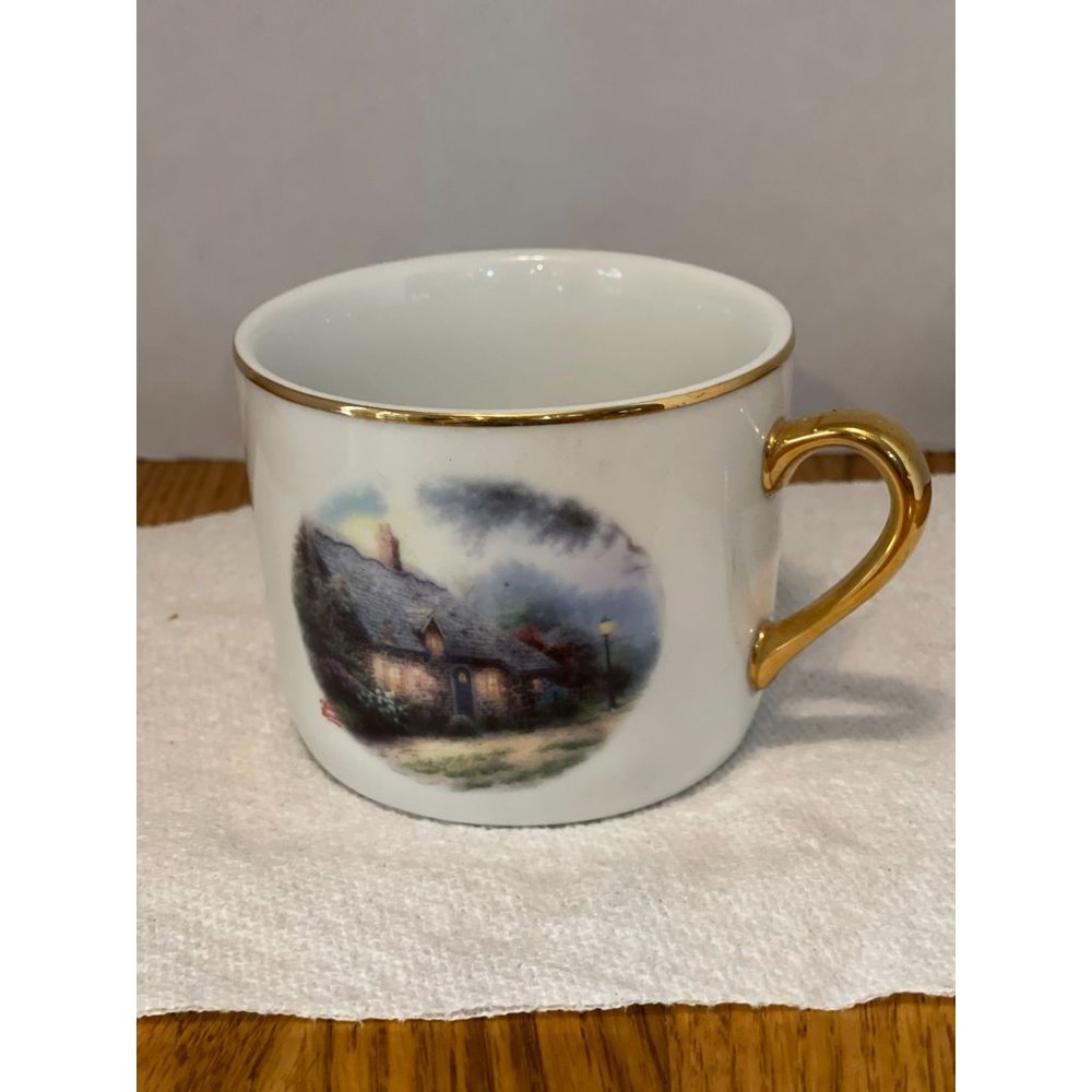 Thomas Kinkade (painter of Life Moonlight Cottage) Made for Teleflora Coffee Mug